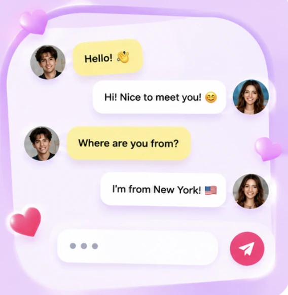 Illustration of a friendly SalaChat text conversation